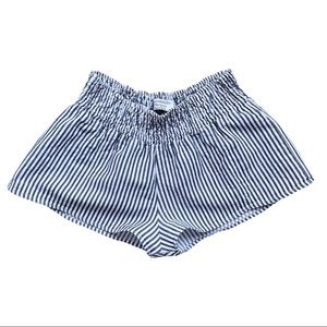 Mlle Hortense St. Barth Seersucker Striped Shorts
